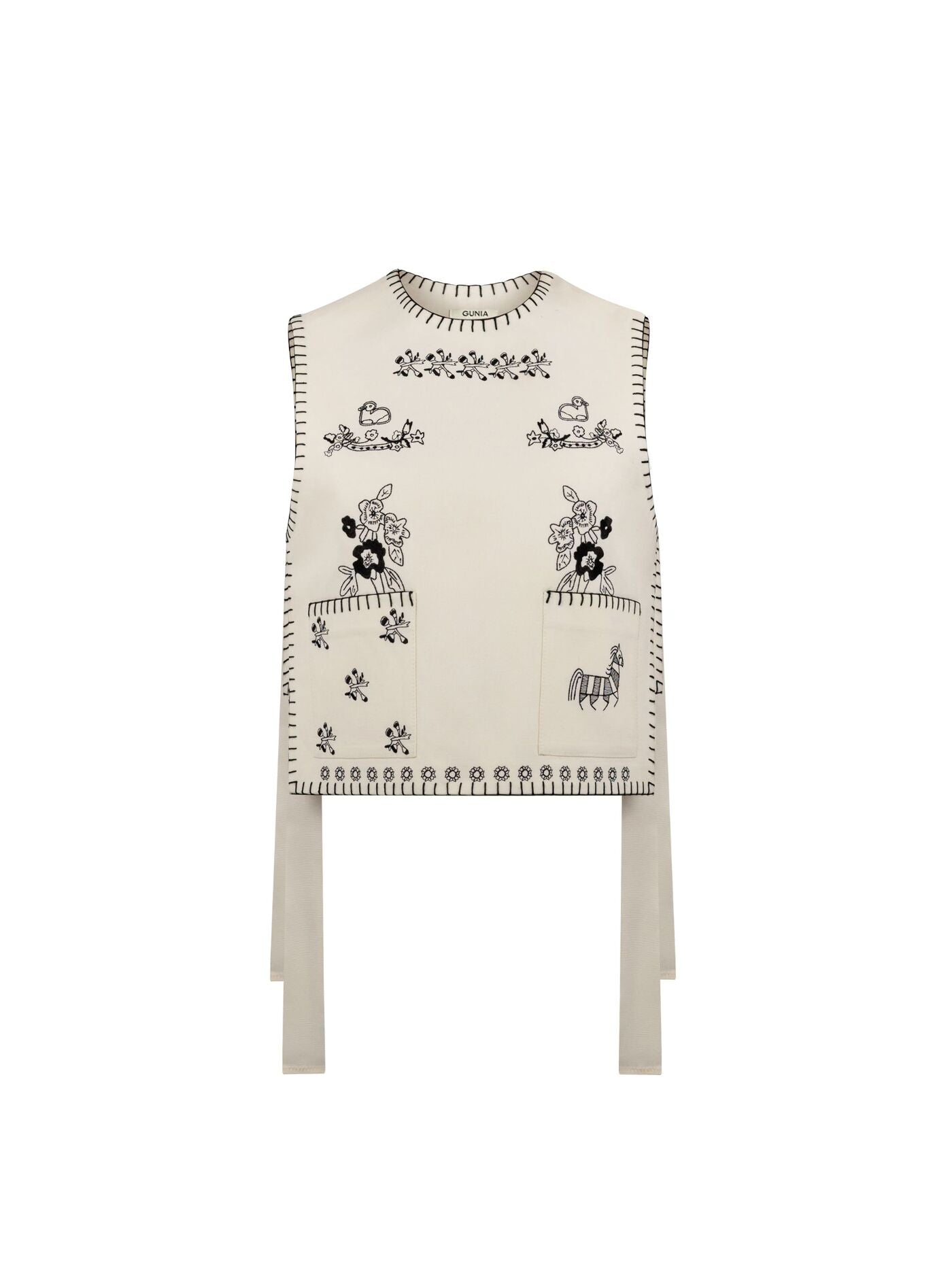 VATSLAVA Embroidered Vest