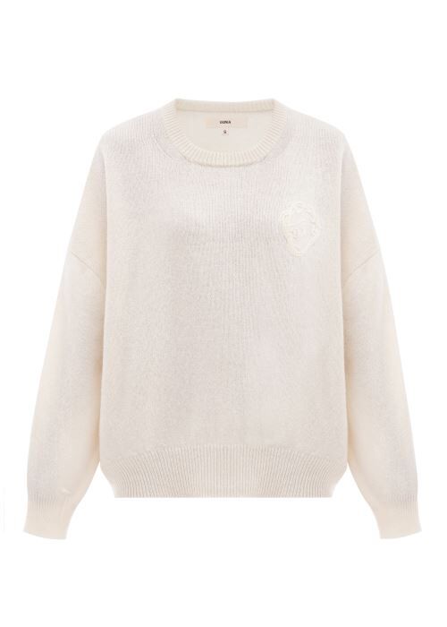Sweater with Angel in Milk