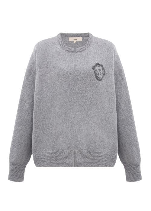 Sweater with Angel in Grey